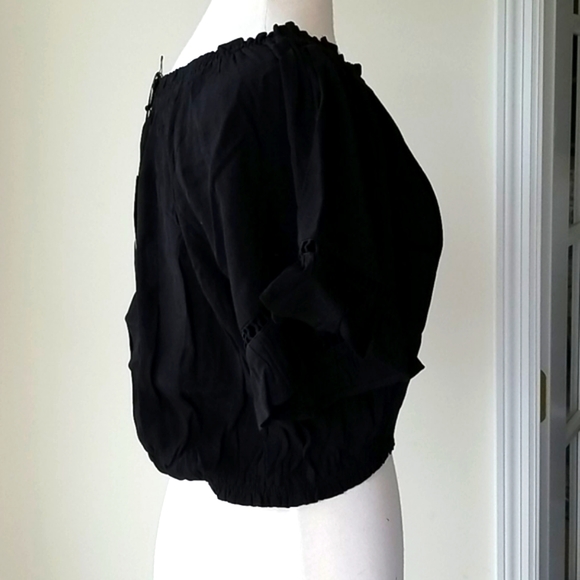 🍏 BOUTIQUE 🍏LA Boho OTS Lace Blouse, Top - Picture 12 of 13